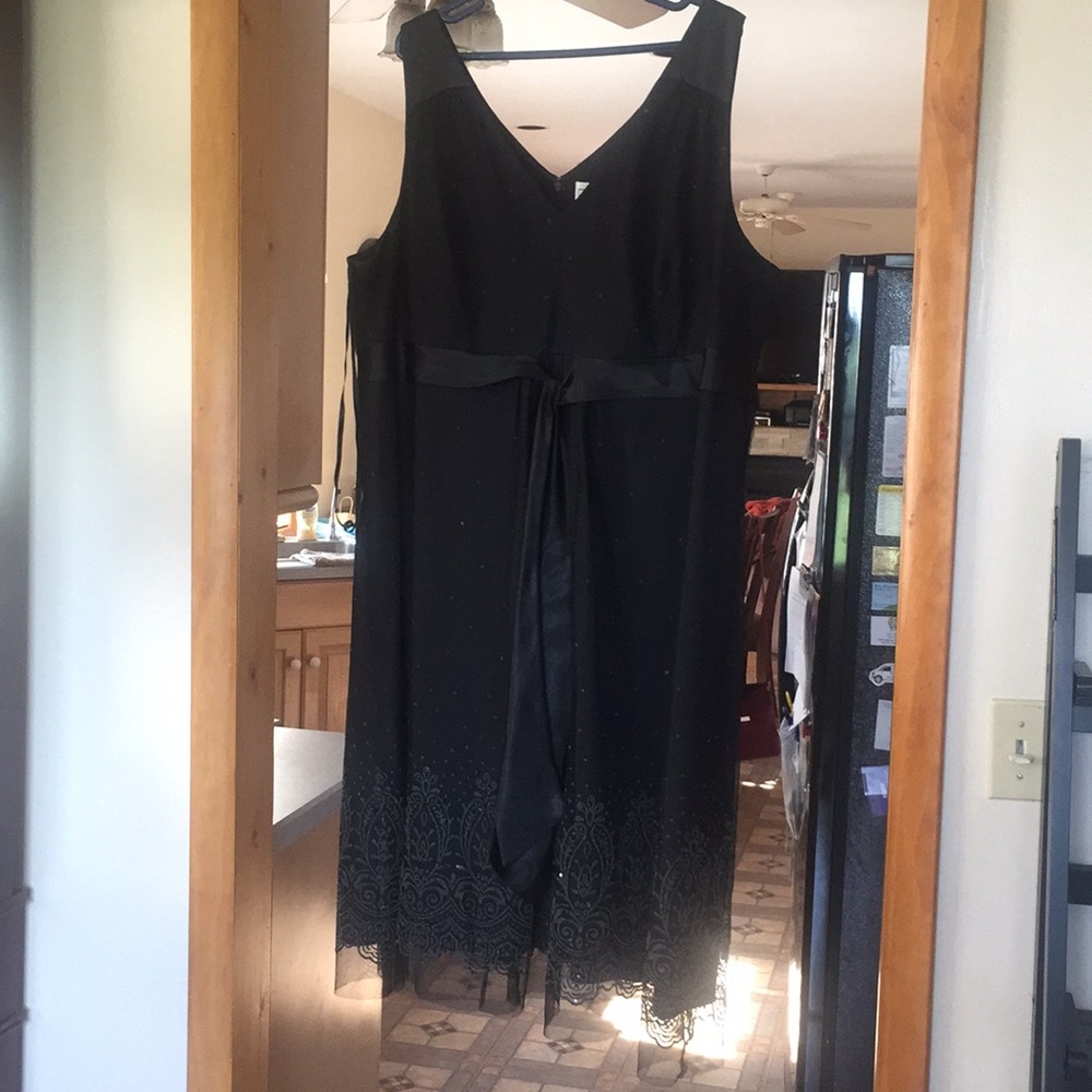 Beautiful black dress with sequence beaded design